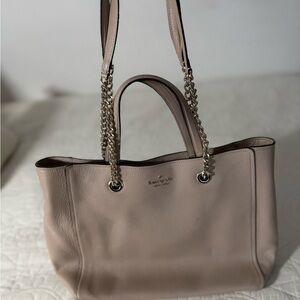 Kate Spade taupe tote bag